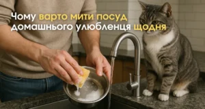 Миття миски для домашніх тварин
